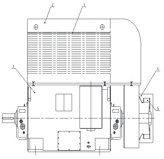 Closed motor outer wind shield