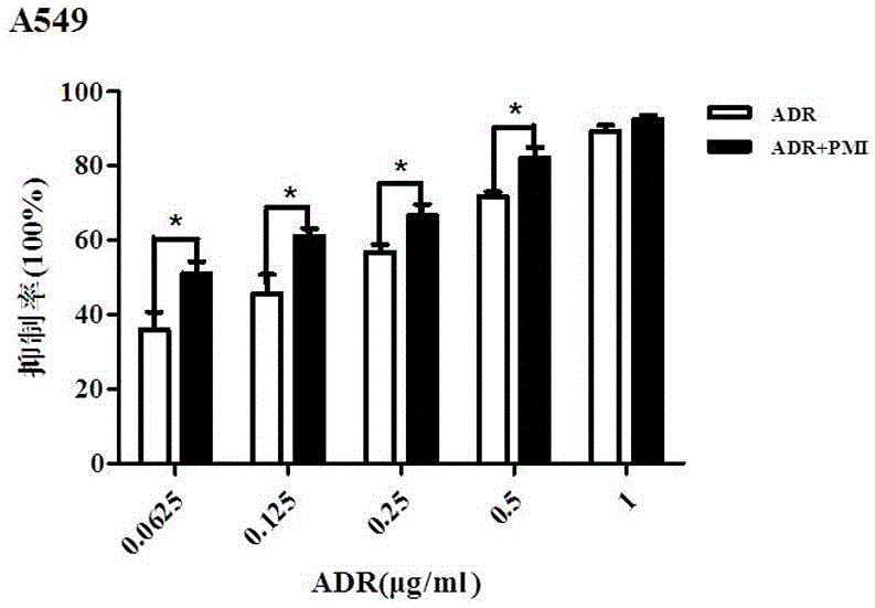 Application of peiminine for preparing drug for improving sensitivity of tumor cells to chemotherapy drugs