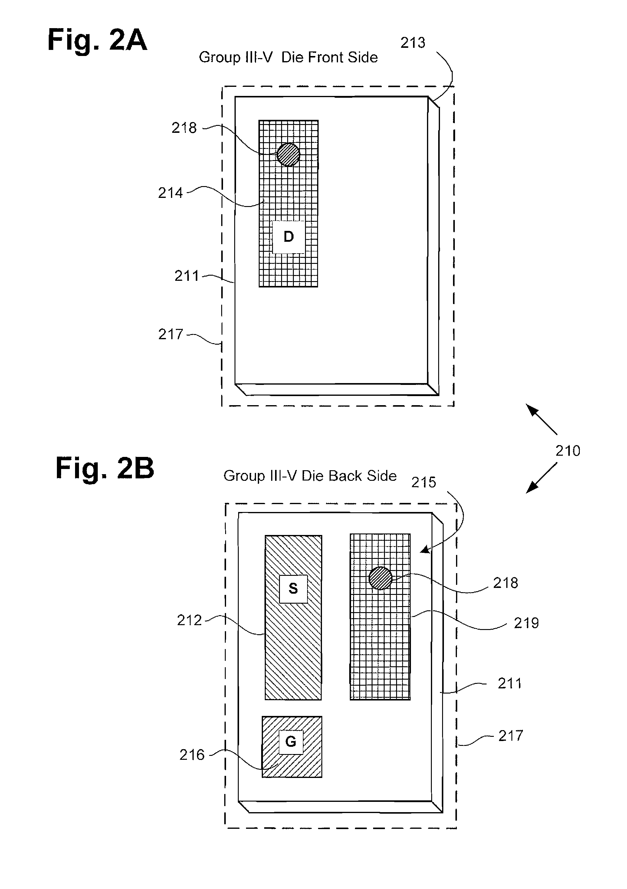Stacked Composite Device Including a Group III-V Transistor and a Group IV Vertical Transistor