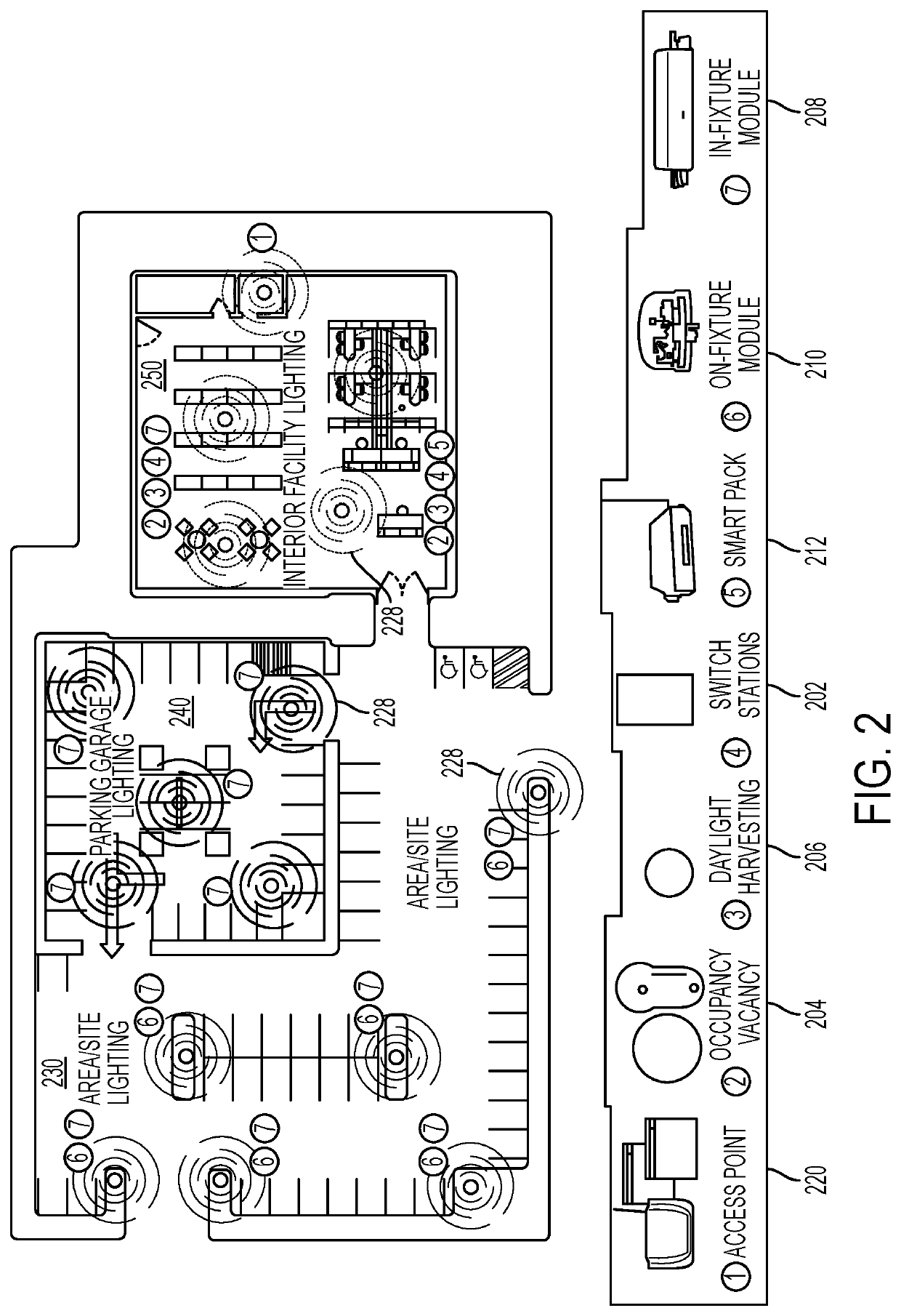 Control system and method for managing wireless and wired components