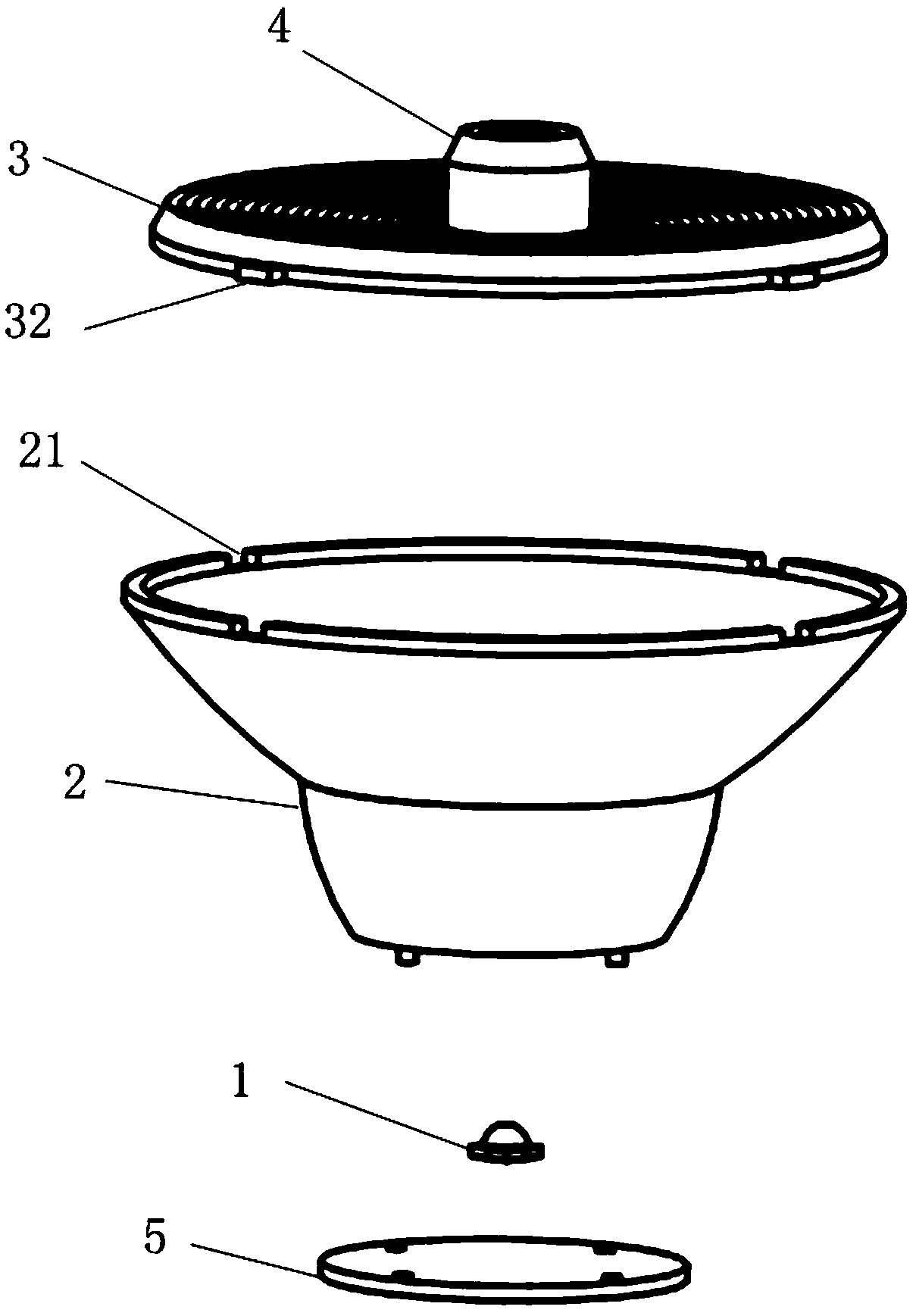 Light projecting lamp