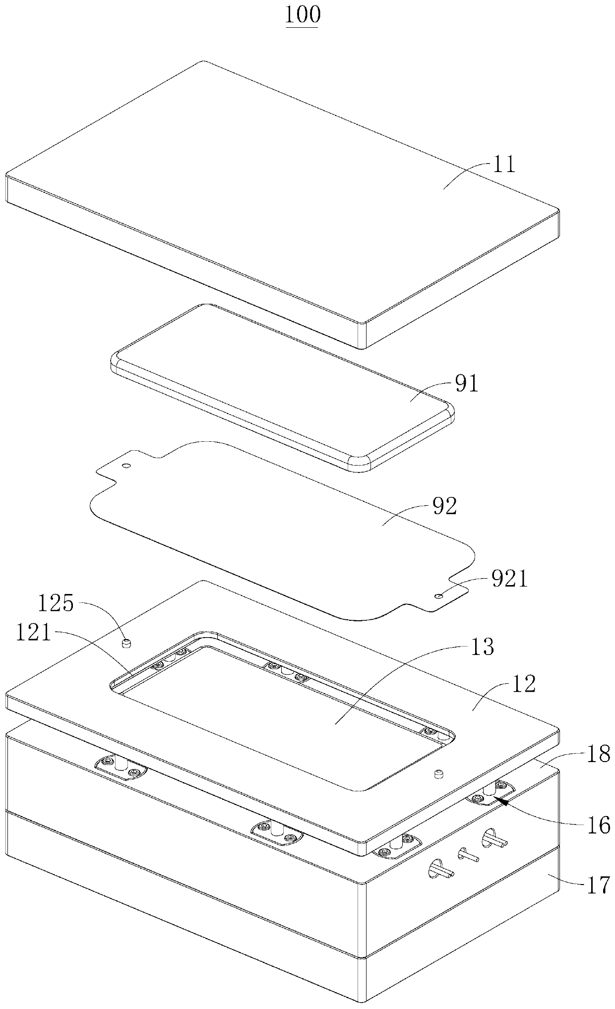 Inner curved surface film pasting device