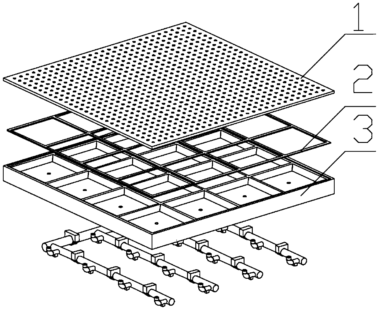 Independent block adsorption platform, control circuit and control method