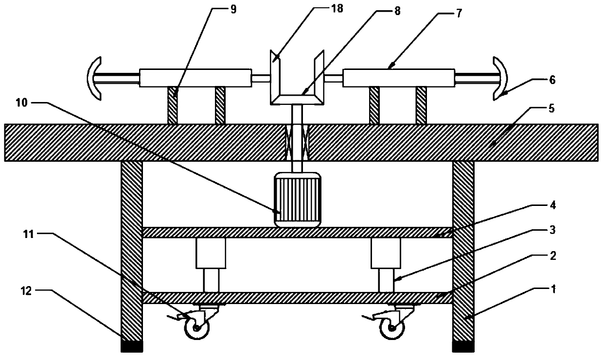 Clamping device for car ring-shaped part