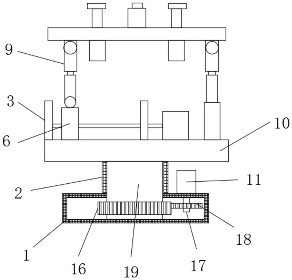 High-precision duct piece clamping and positioning mechanism of ring type duct piece erector