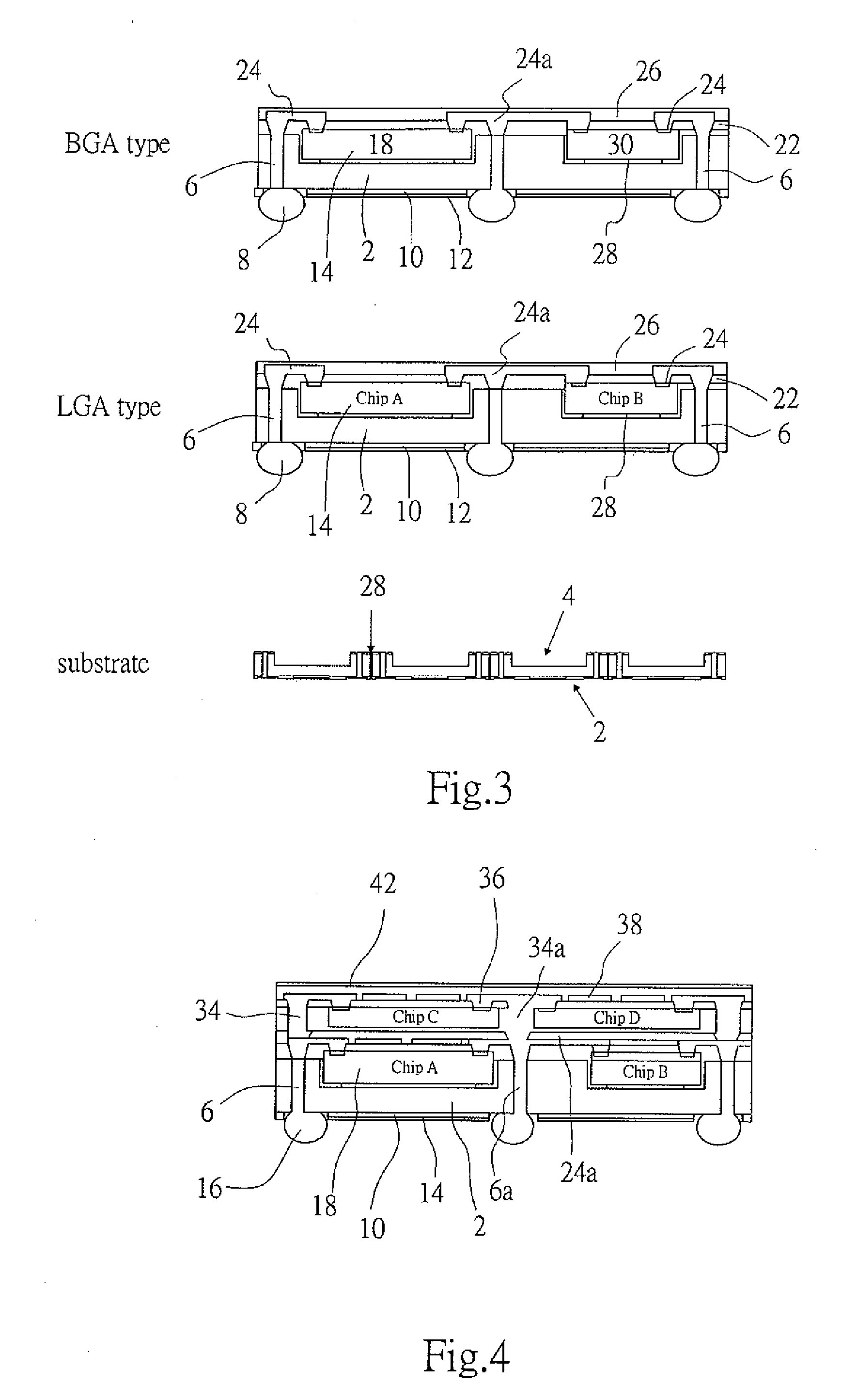 Multi-chips package and method of forming the same