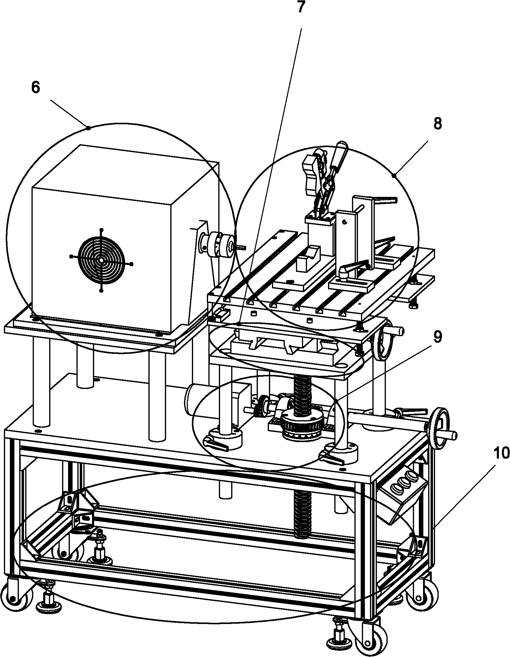 System for testing load durability of handheld electric tool and special test rack thereof