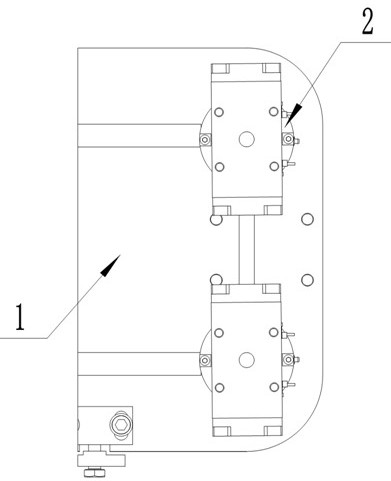 Model locking and guiding device of sanitary ceramic high-pressure forming machine