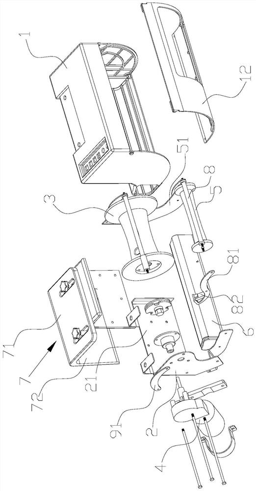 Limiting mechanism of hoisting device