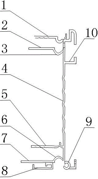 Flat plate collector frame in good fastening property