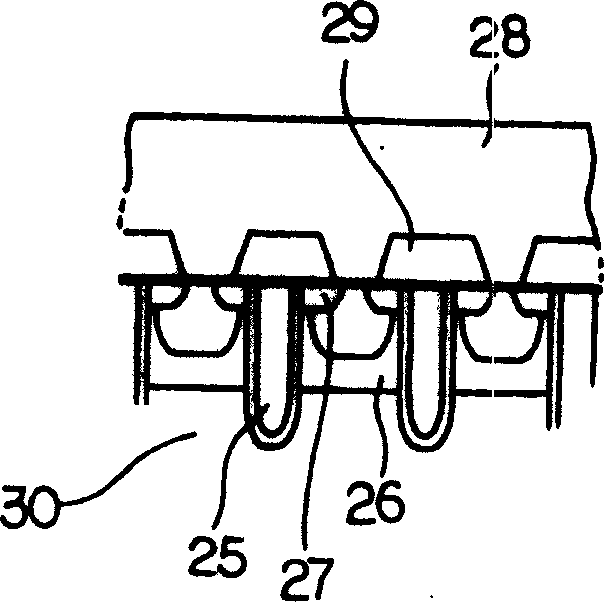 Semiconductor device with a pair of radiating fan