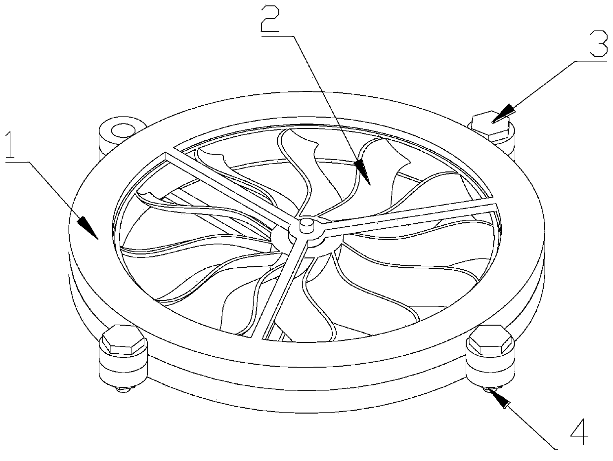 Fan blade and rotor integrated brushless direct current motor
