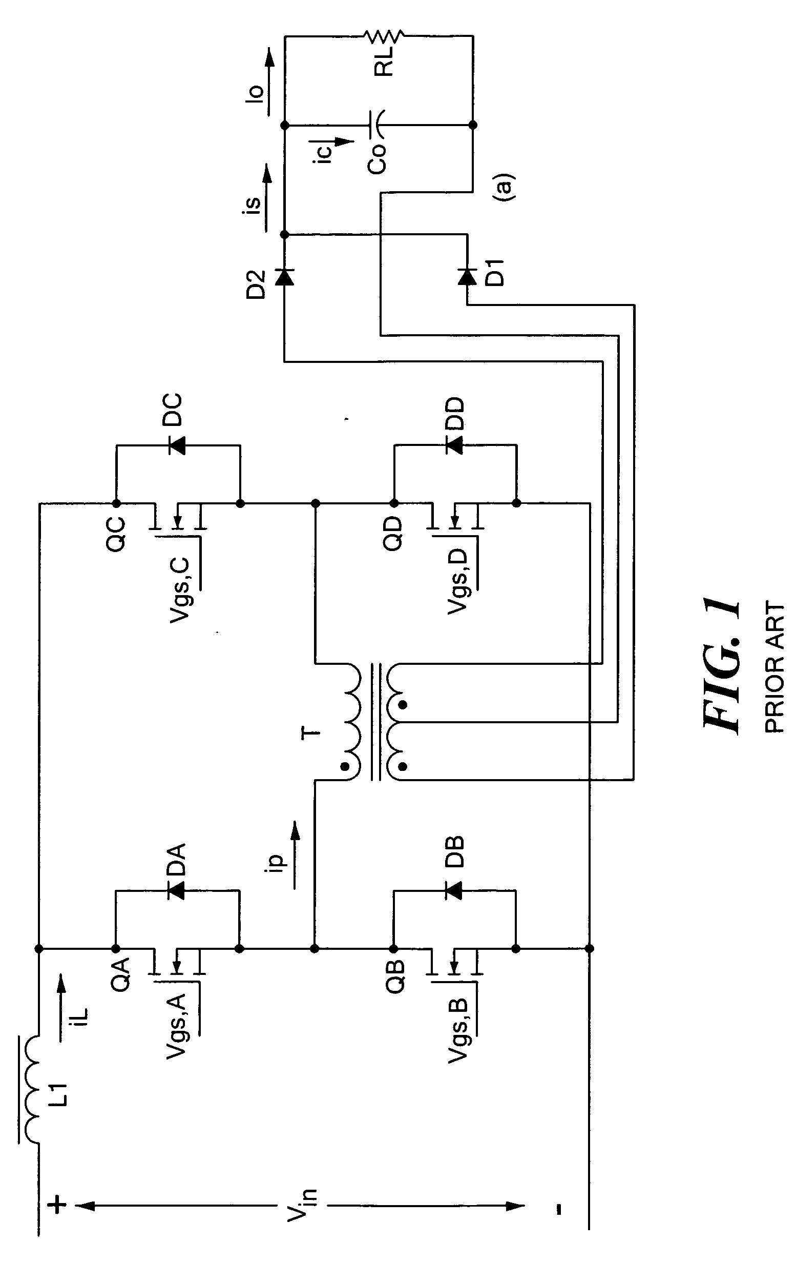 DC power converter and method of operation for continuous conduction mode
