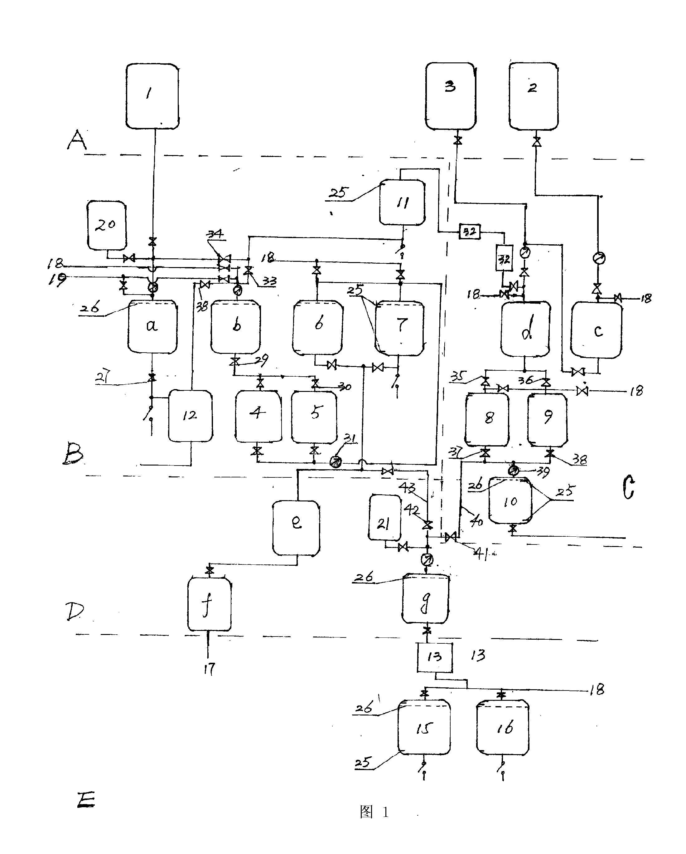 Device for continuously producing polypeptide series products
