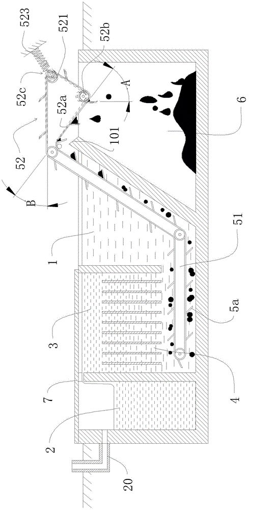 Water purification device and water purification device for treating waste water into water for garden irrigation