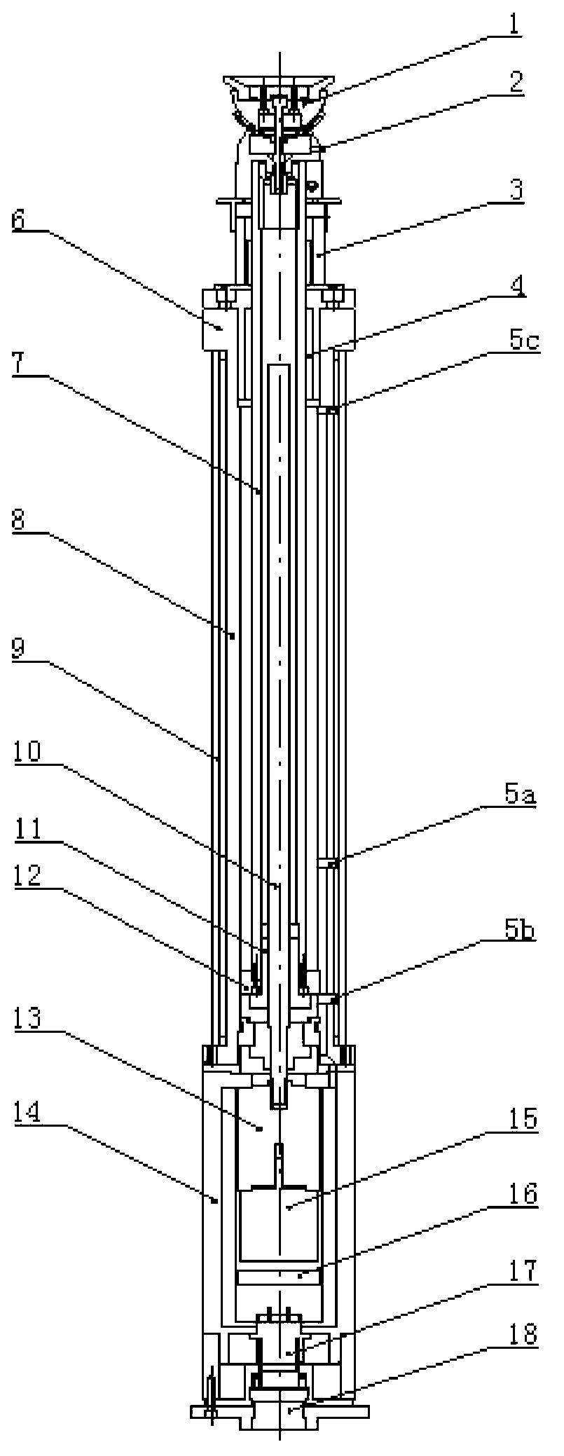 Universal precision numerical control support vertical column