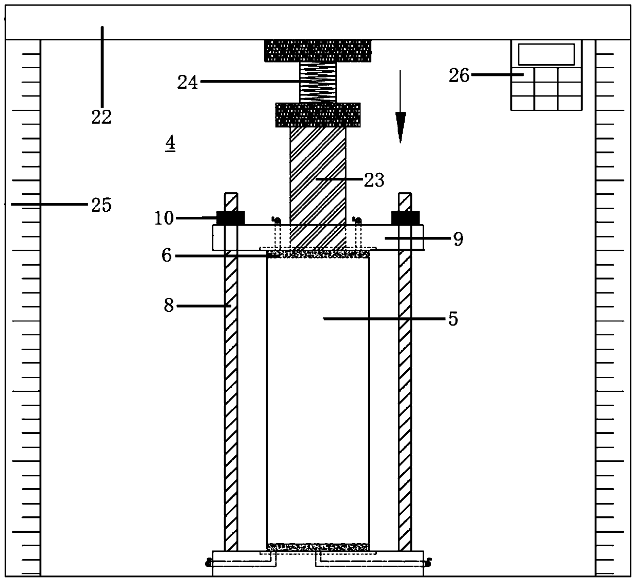 Device and method for measuring saturated and unsaturated strength of polluted soil