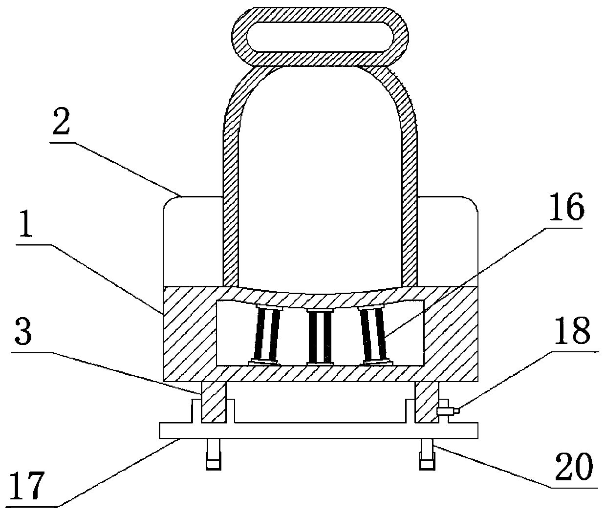 Adjustable automobile seat with massage function