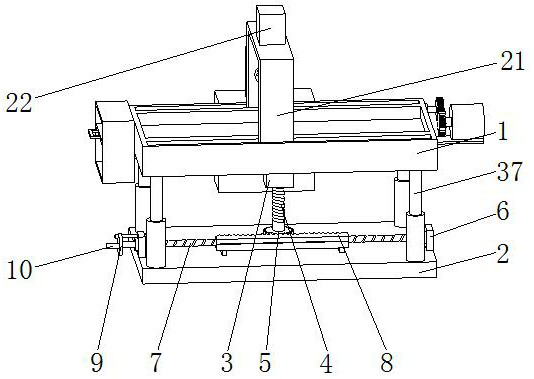 Plate part milling device for splicing robot machining