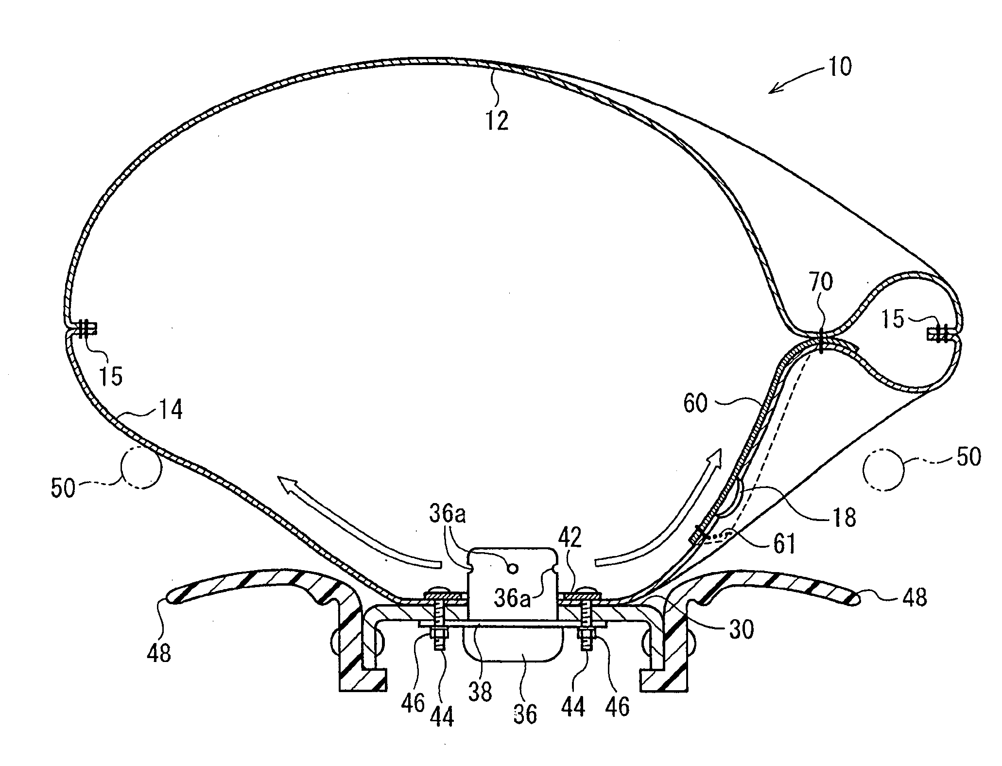 Airbag cushion and airbag apparatus