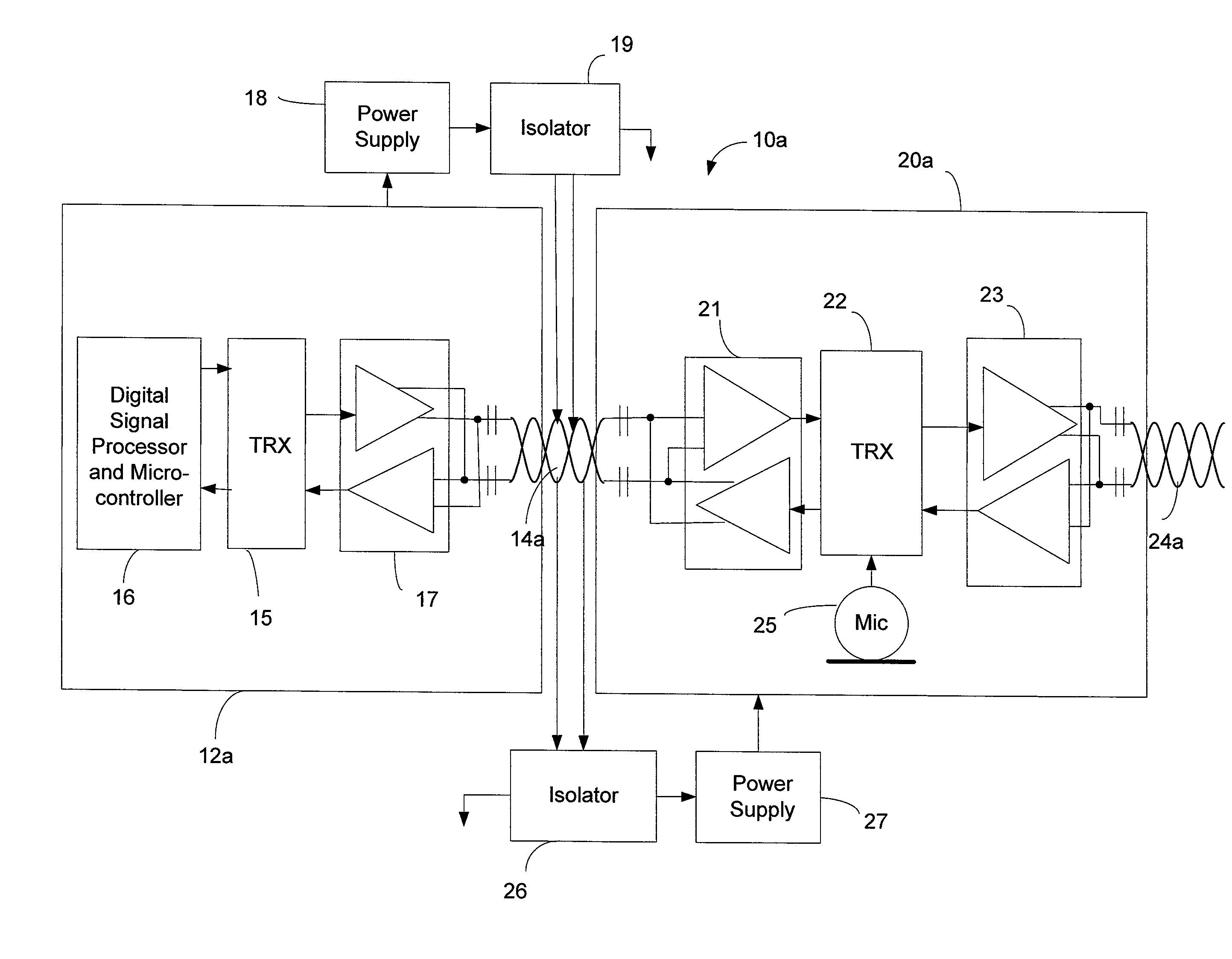 System for accomplishing bi-directional audio data and control communications