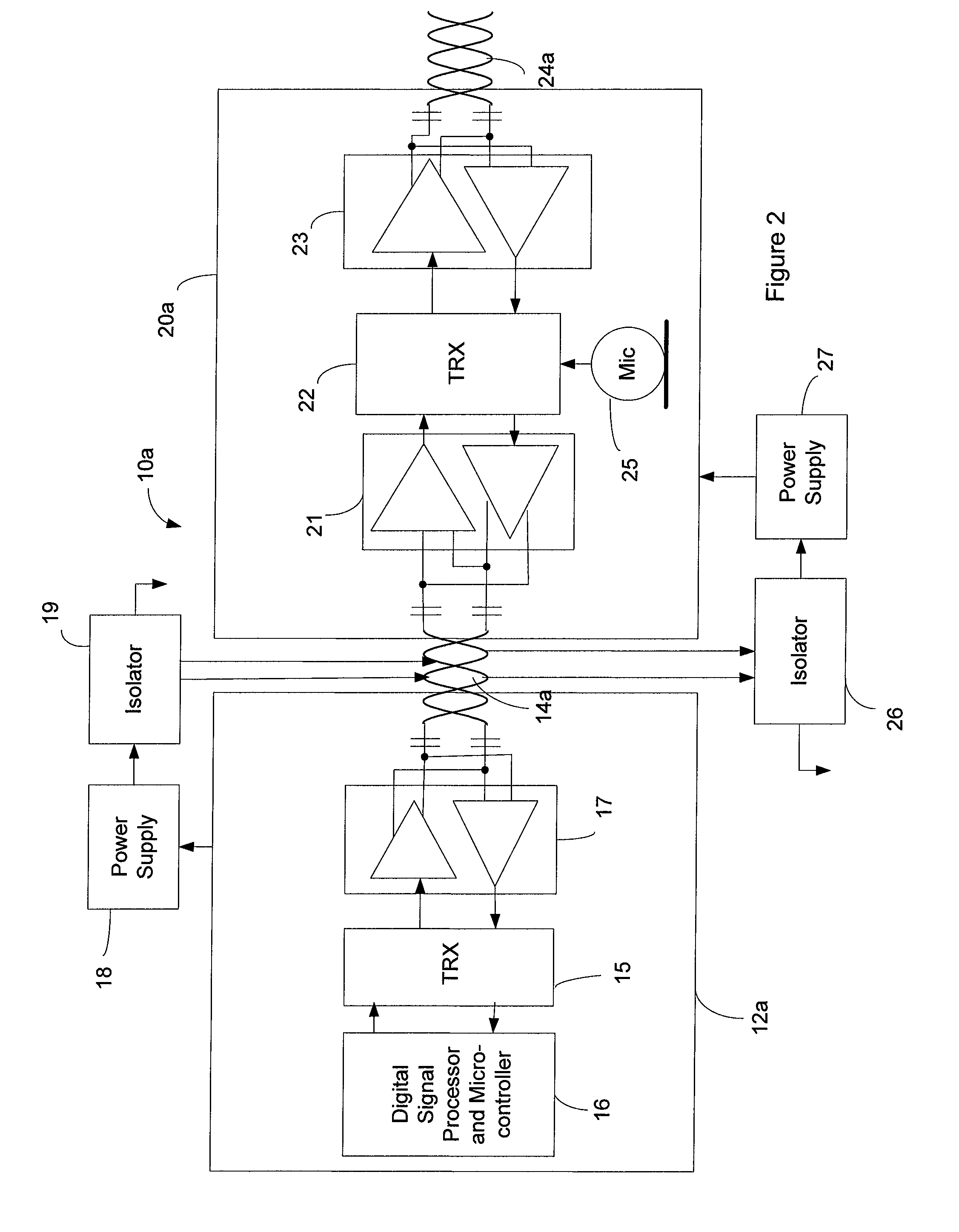 System for accomplishing bi-directional audio data and control communications
