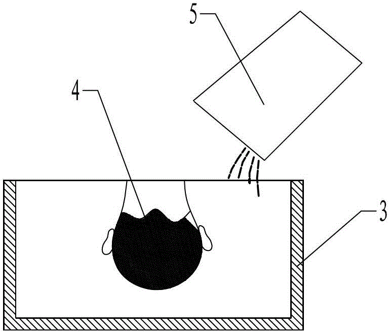 Method for storing bone ash by statue