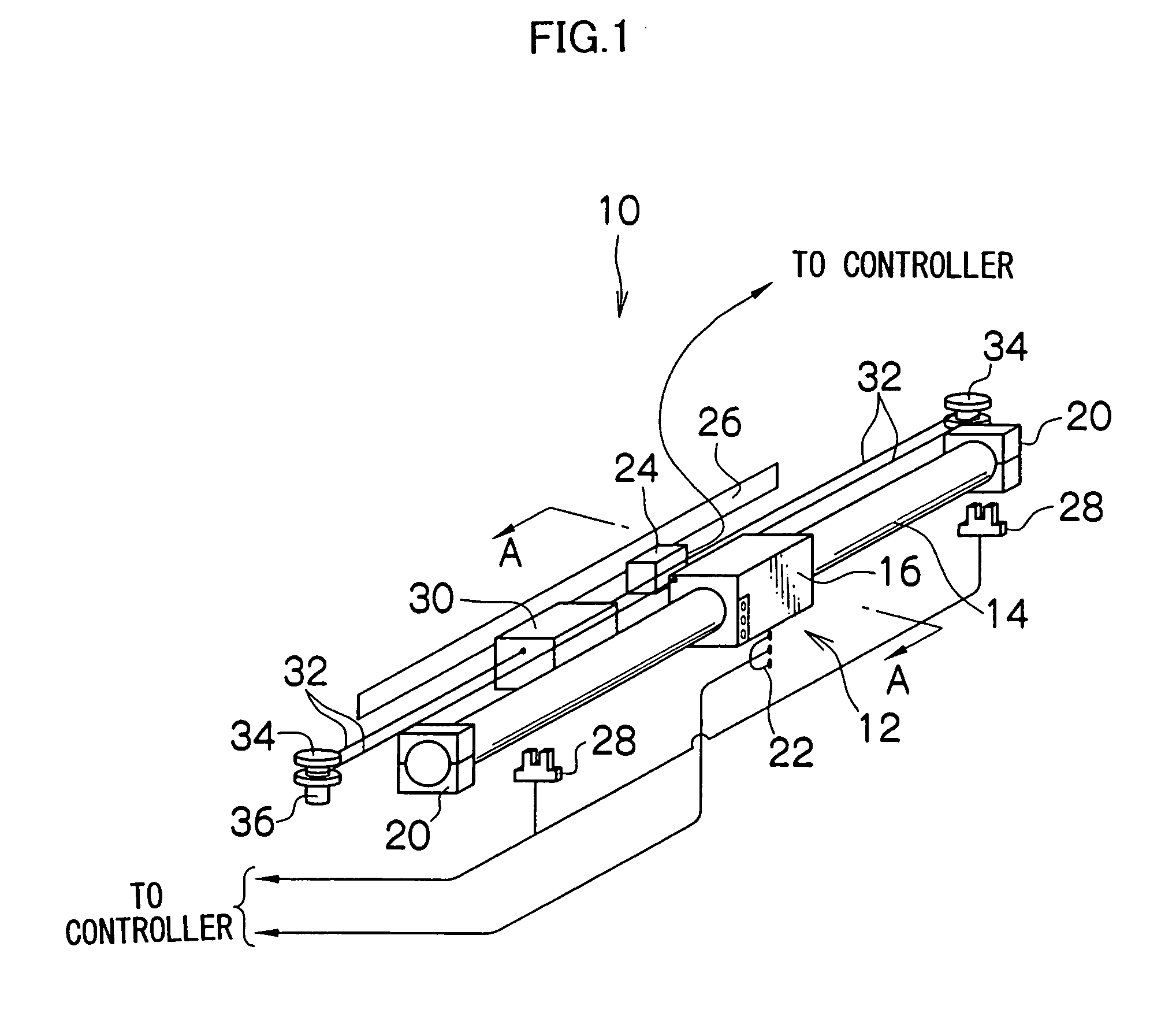 Uniaxial drive unit and surface shape measuring apparatus using the same