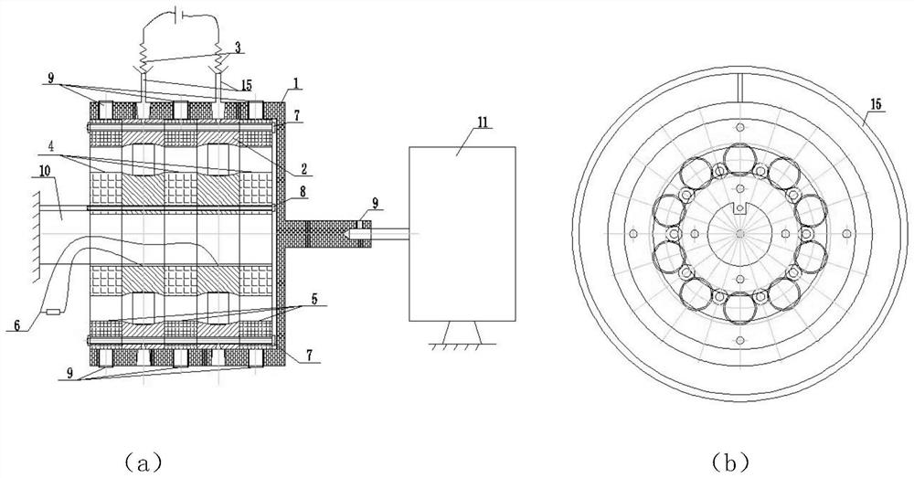 A device for simulating modular rolling conductive rotary motion in a vacuum environment