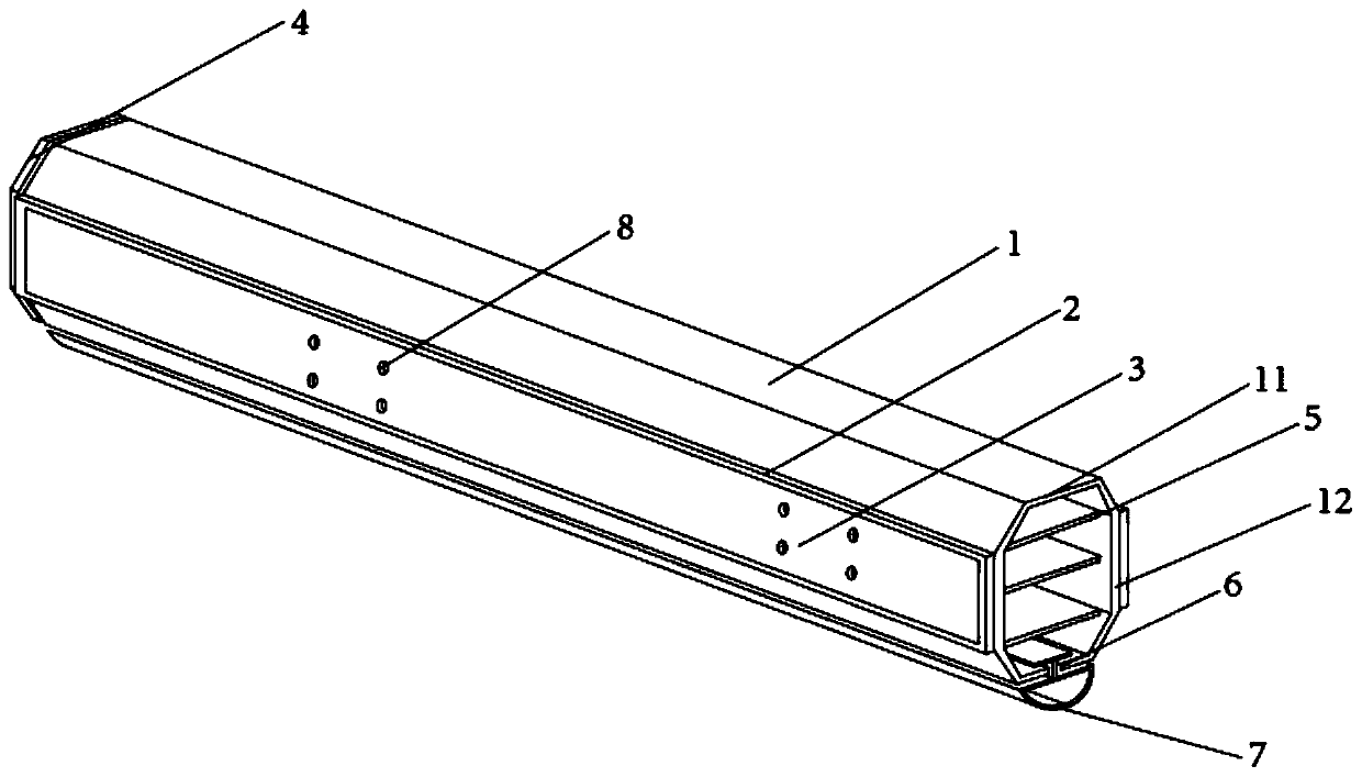Vehicle barrier rod device based on security and defense engineering