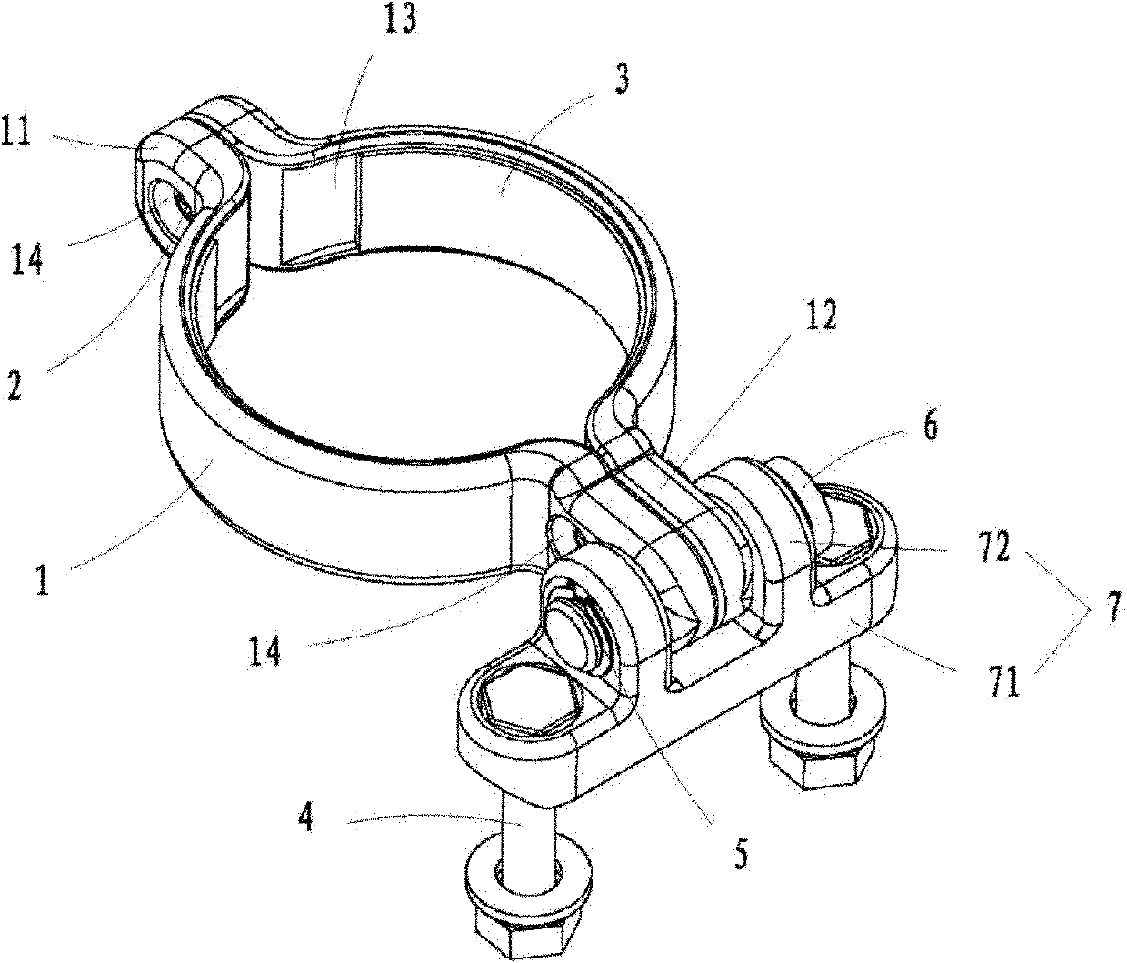 Locking structure capable of rotating lamp pole