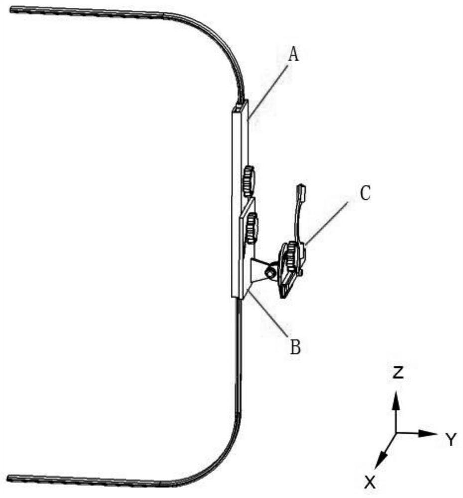 Method and device for measuring kingpin caster angle and kingpin inclination angle of vehicle