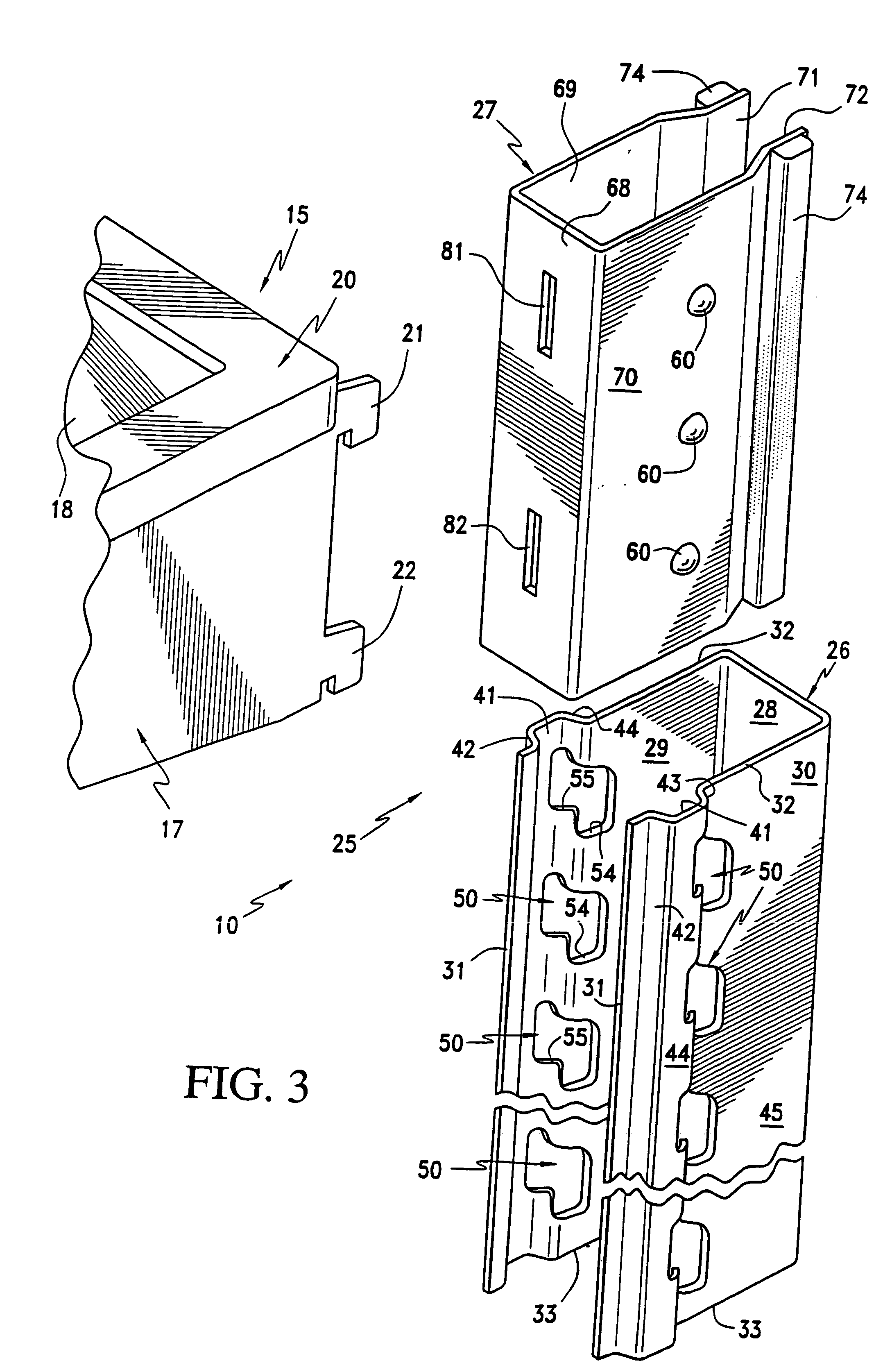 Vertically adjustable shelves and refrigerator compartment housing the same