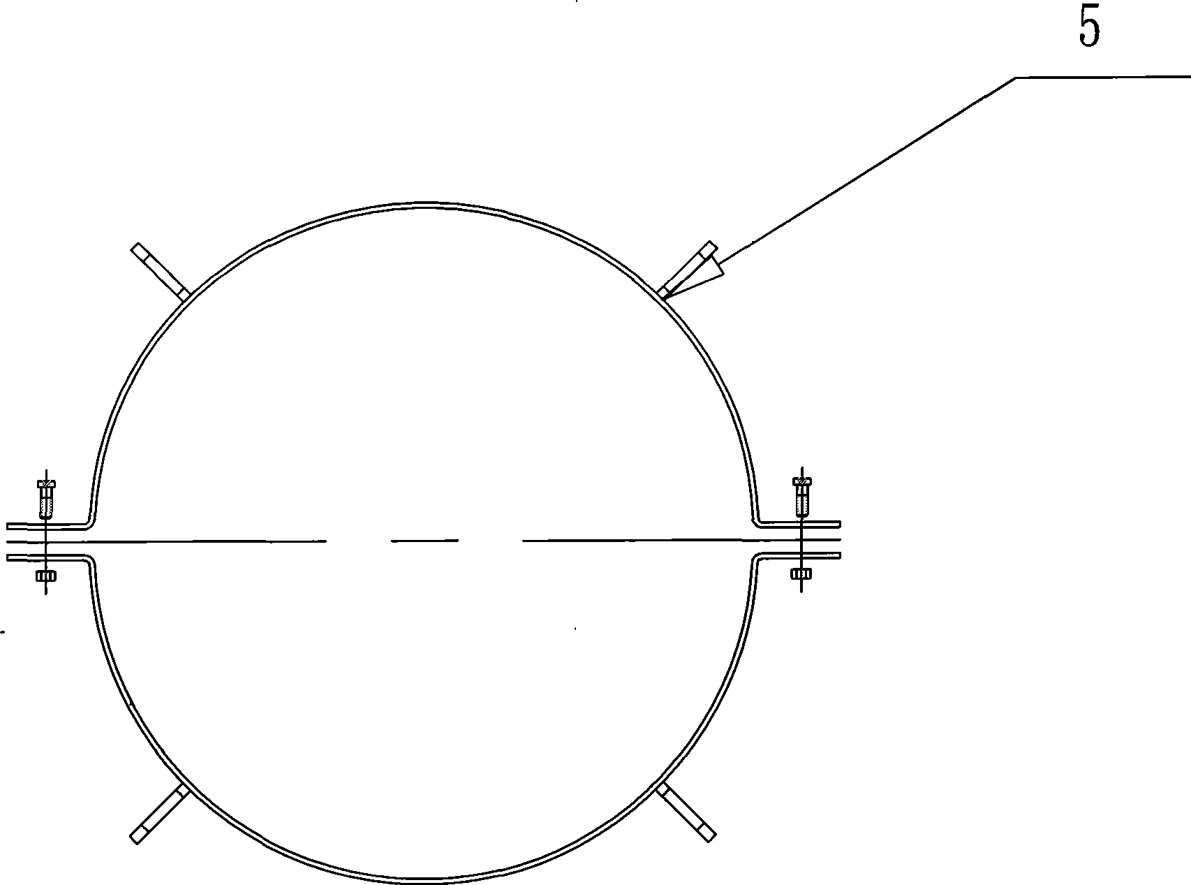 Installation apparatus for mainshaft bearing of wind-driven generator