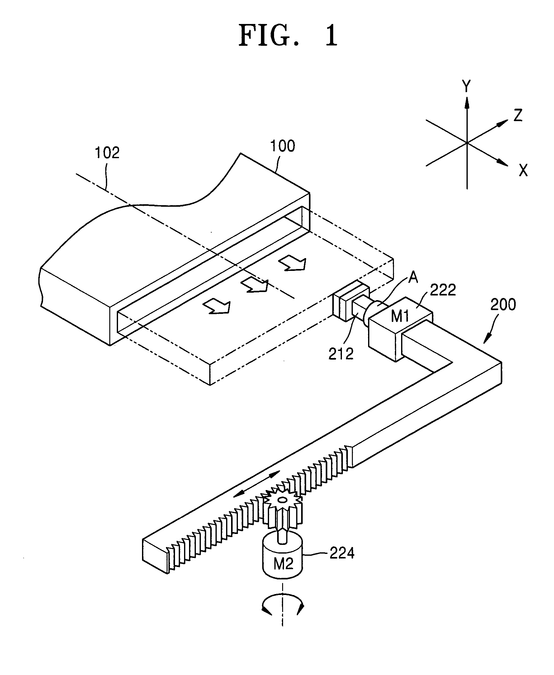 Movable inclination-angle measuring apparatus for ion beam, and method of use