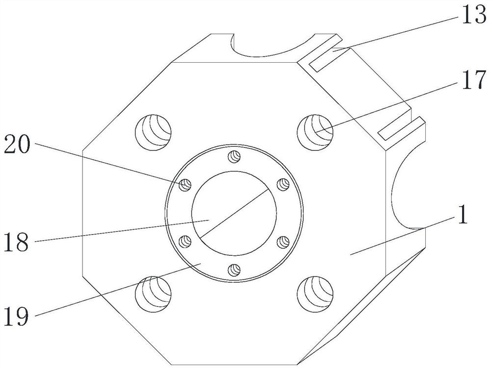 High-stability connecting and fixing mechanism and installation method for protective frame on construction site