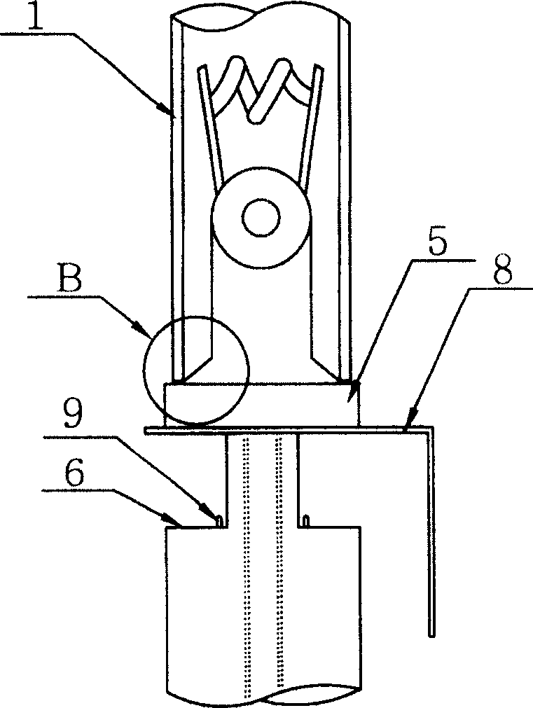 Sealing device for luminous tube