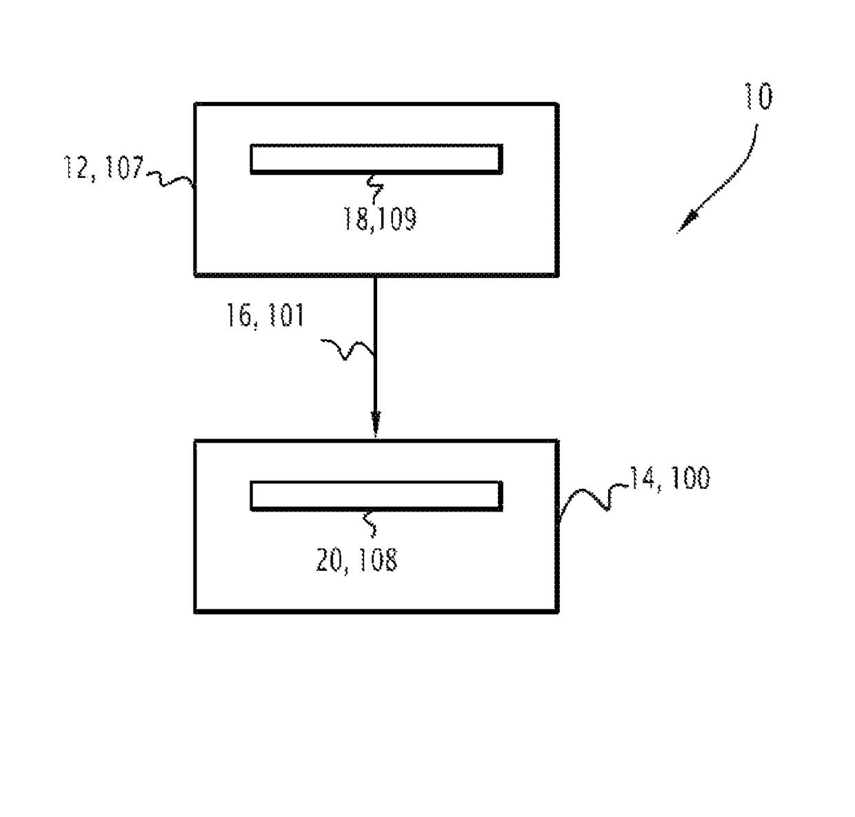 Processing method, computer devices, computer system including such devices, and related computer program