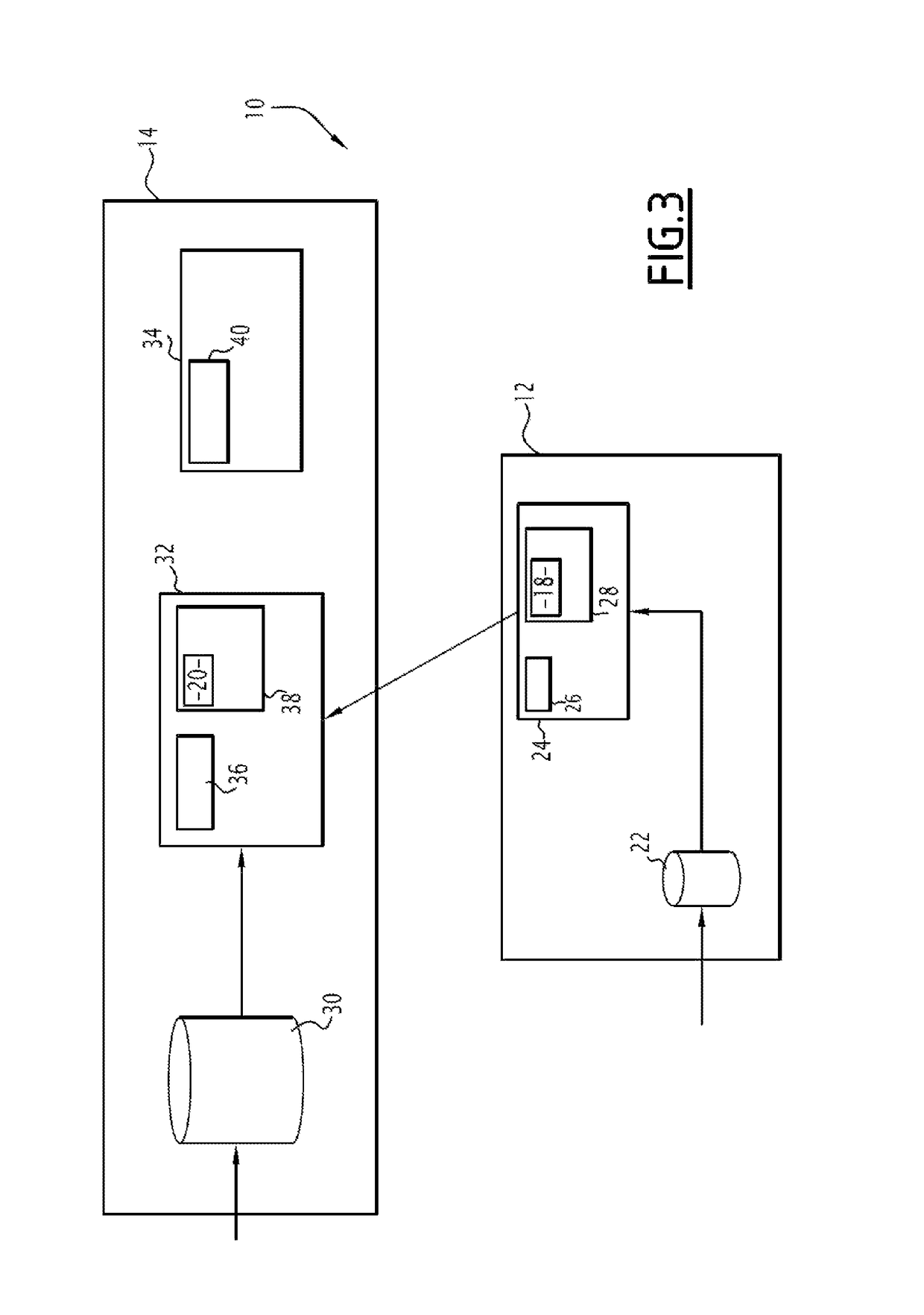 Processing method, computer devices, computer system including such devices, and related computer program