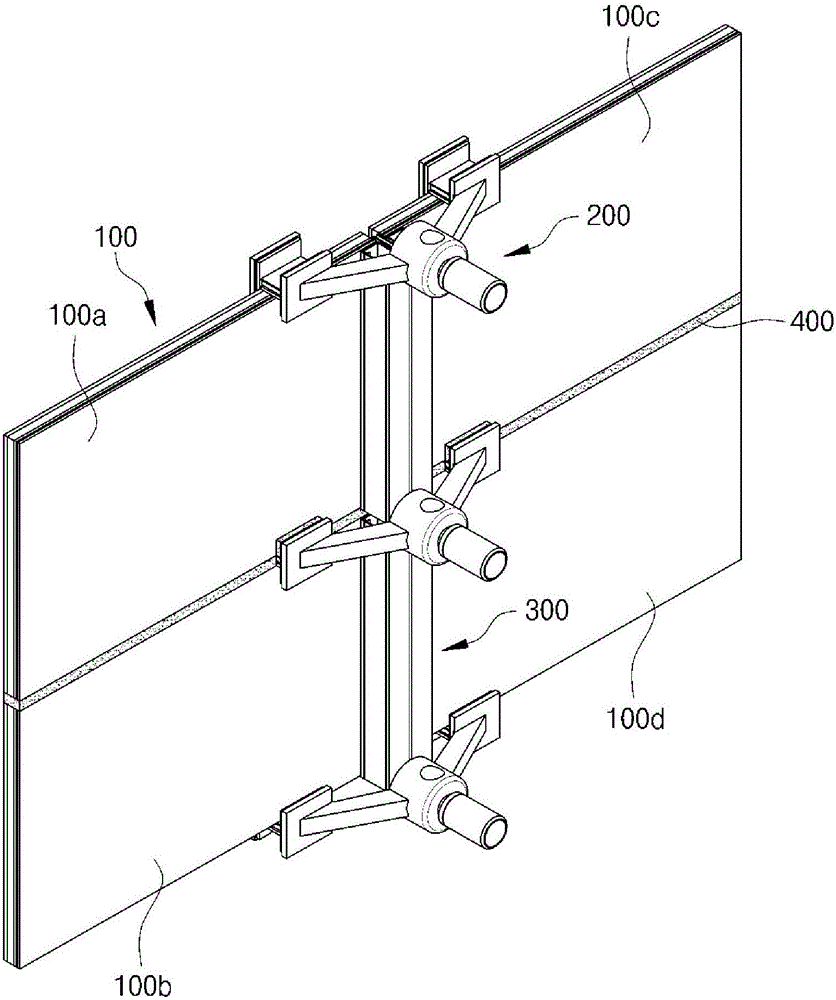 Curtain wall system using transparent display board