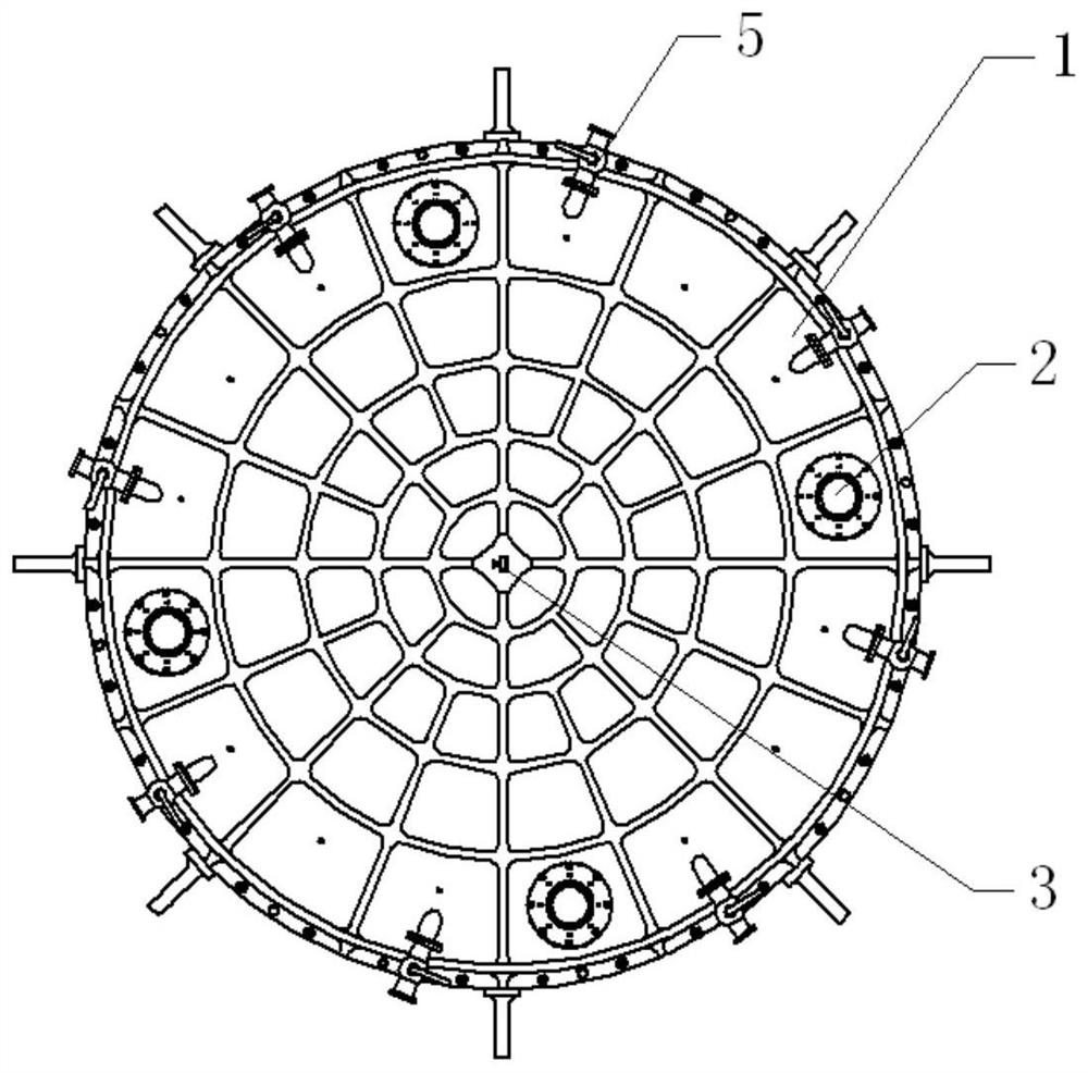 A returnable spaceship hood heat shield forming tool