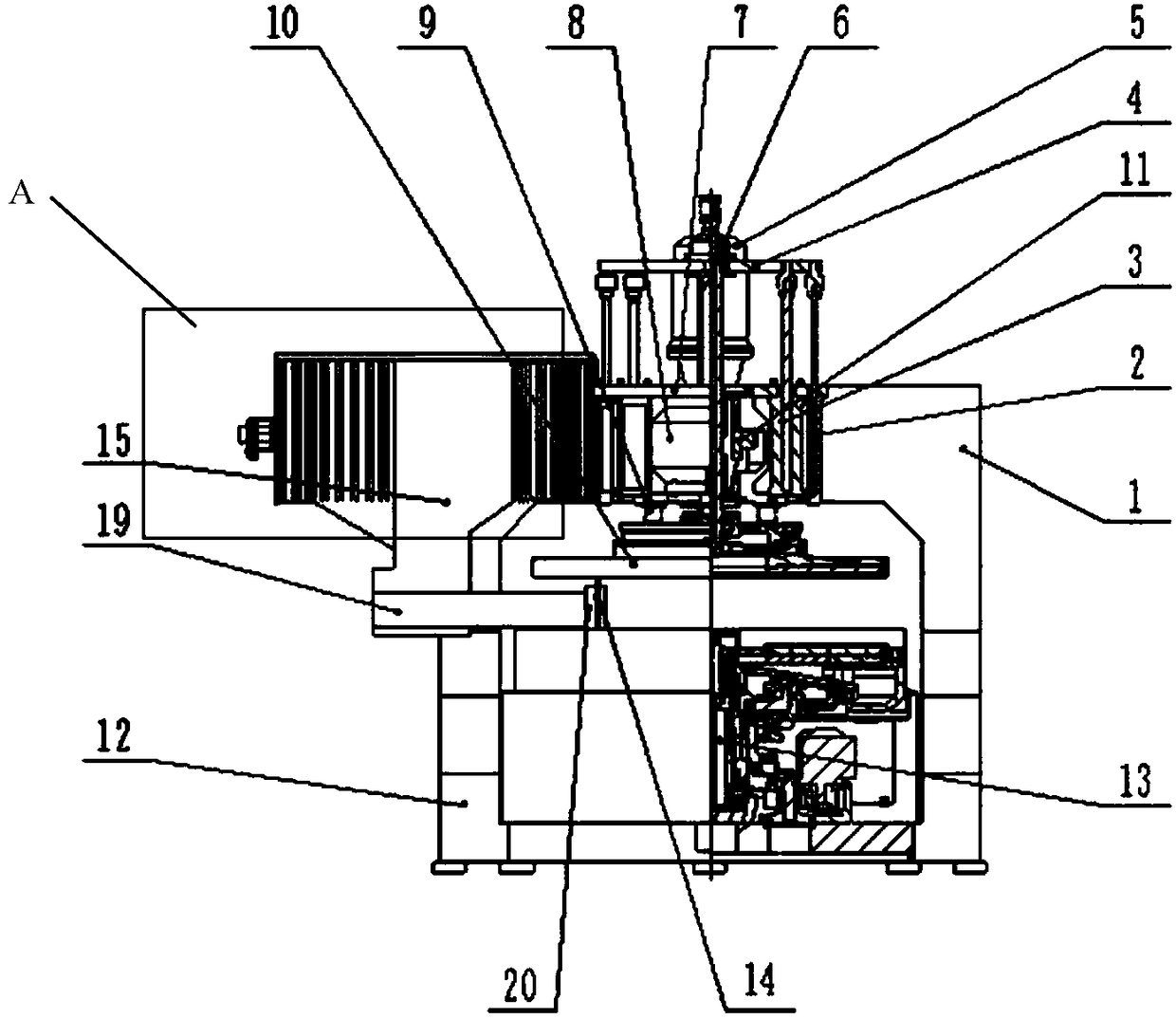 A high-precision balanced sapphire double-sided grinding machine