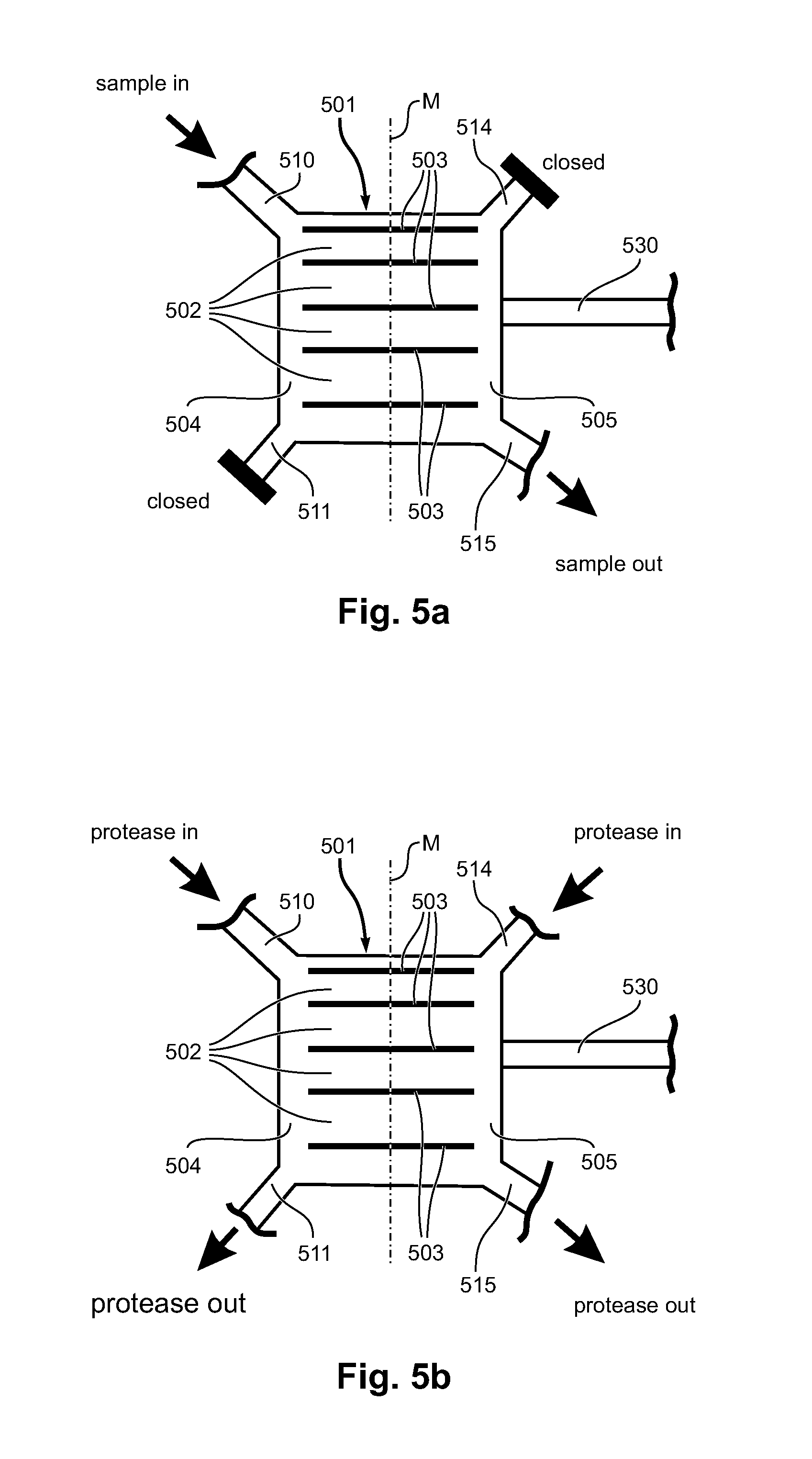 Microfluidic device and method for processing of macromolecules