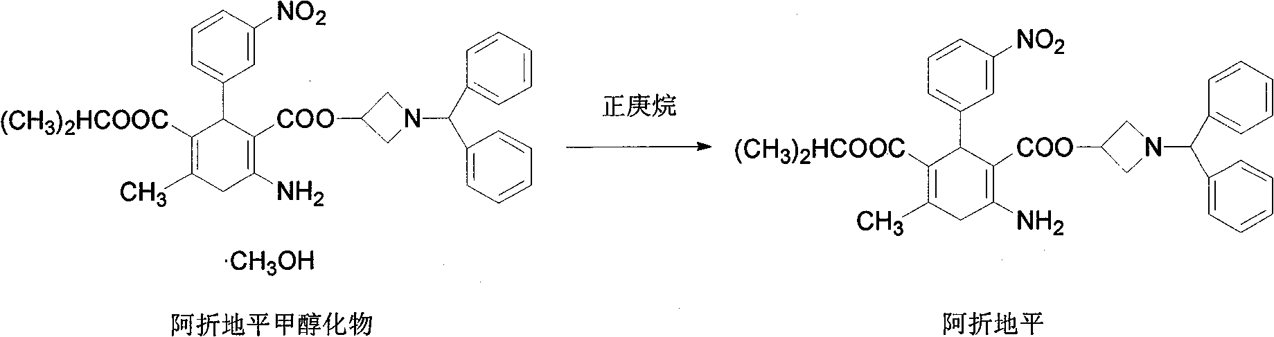 Preparation method of alpha crystalline azelnidipine