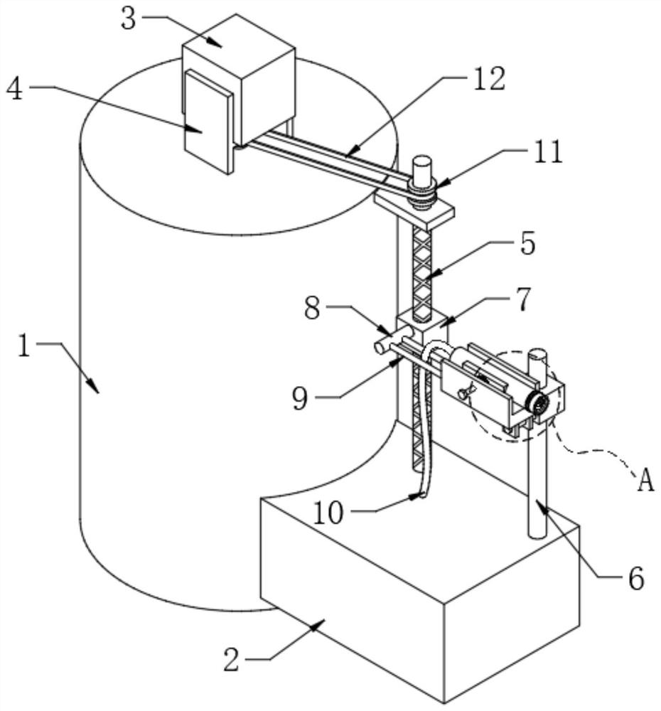 Anti-seepage liquid spraying equipment for basement drainage