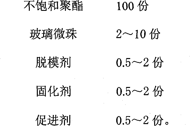 Fiberglass radome modified by glass beads and preparation method thereof