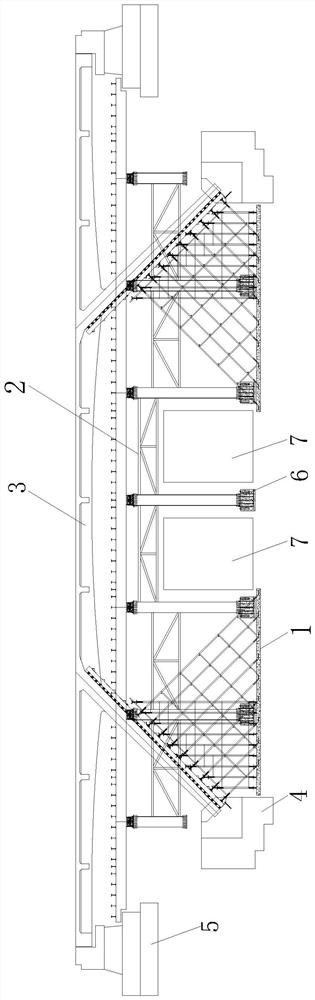 A construction method for a high-speed oblique-leg rigid-frame bridge