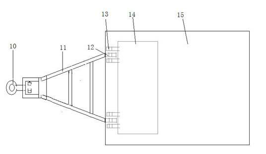 Plate trailer pulled by loader