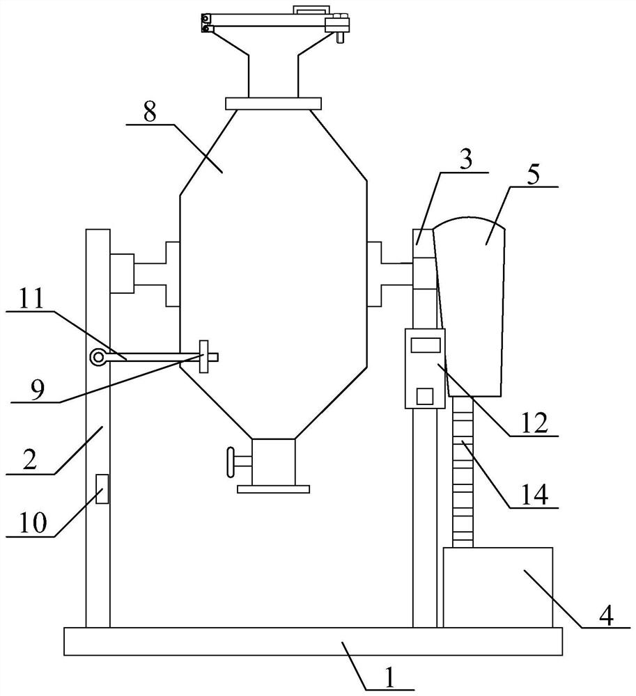 A textile dye mixing device