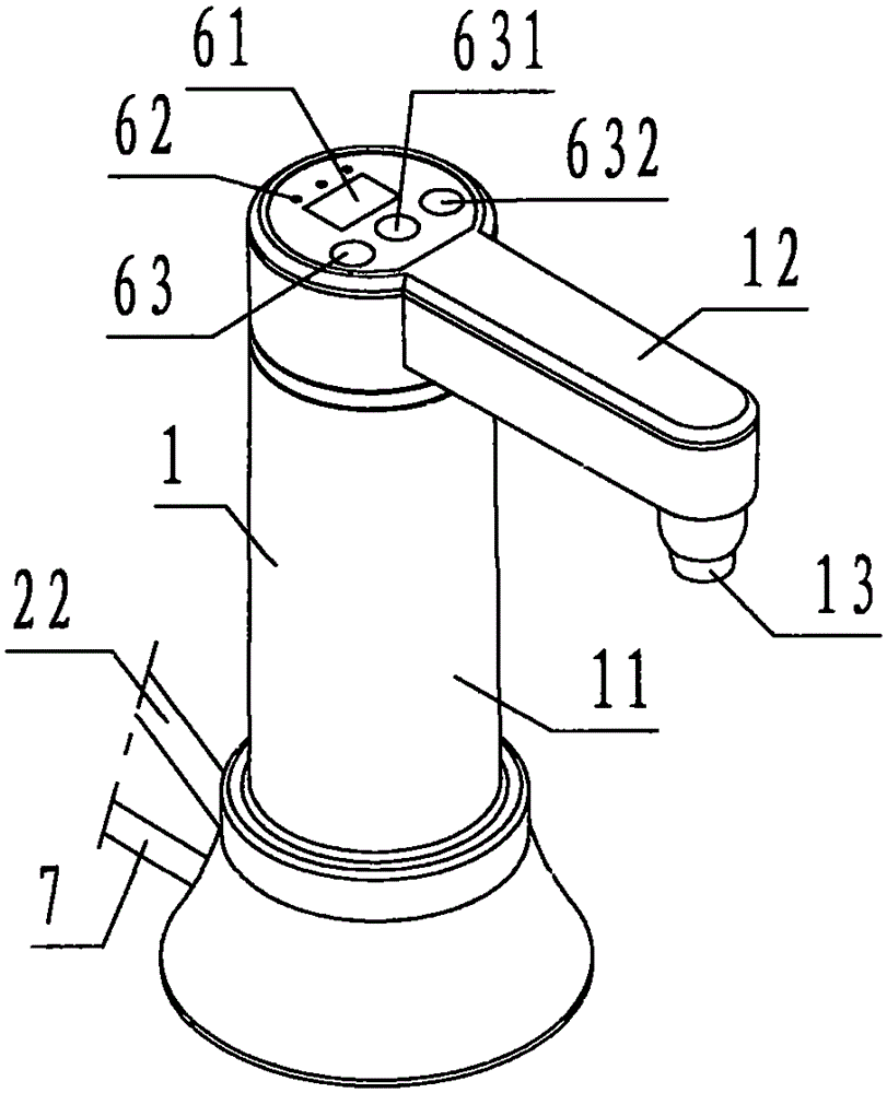 Self-water-drawing instantaneous electric heating drinking boiling water faucet